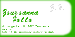 zsuzsanna hollo business card